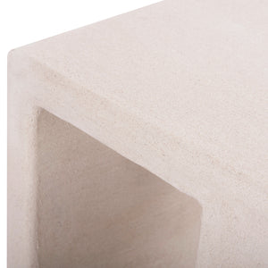 ΤΡΑΠΕΖΙ ΣΑΛΟΝΙΟΥ ΣΕΙΡΑ SANTORINI HM18070 MDF ΣΕ ΥΠΟΛΕΥΚΟ ΧΡΩΜΑ 48x38x48,5Υεκ. - Pakobazaar
