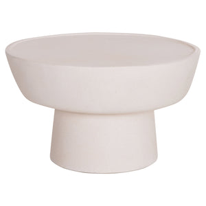 ΤΡΑΠΕΖΙ ΣΑΛΟΝΙΟΥ PIRSON HM18155.02 FIBER CEMENT ΣΕ ΛΕΥΚΟ--Φ60x36Υεκ. - Pakobazaar