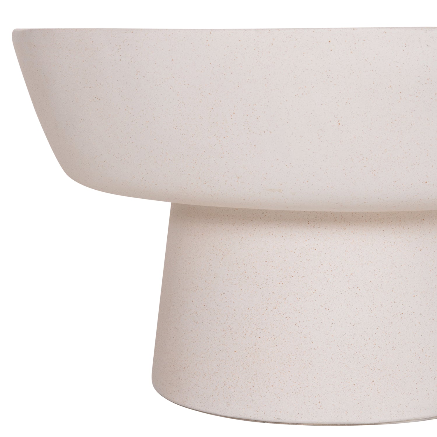 ΤΡΑΠΕΖΙ ΣΑΛΟΝΙΟΥ PIRSON HM18155.02 FIBER CEMENT ΣΕ ΛΕΥΚΟ--Φ60x36Υεκ.