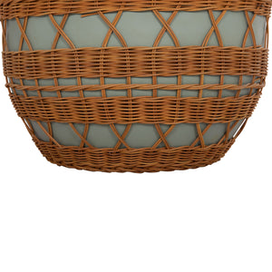 ΤΡΑΠΕΖΙ ΣΑΛΟΝΙΟΥ VILHENA HM18165 FIBER CEMENT ΠΡΑΣΙΝΟ-RATTAN ΦΥΣΙΚΟ Φ56x47Υεκ. - Pakobazaar