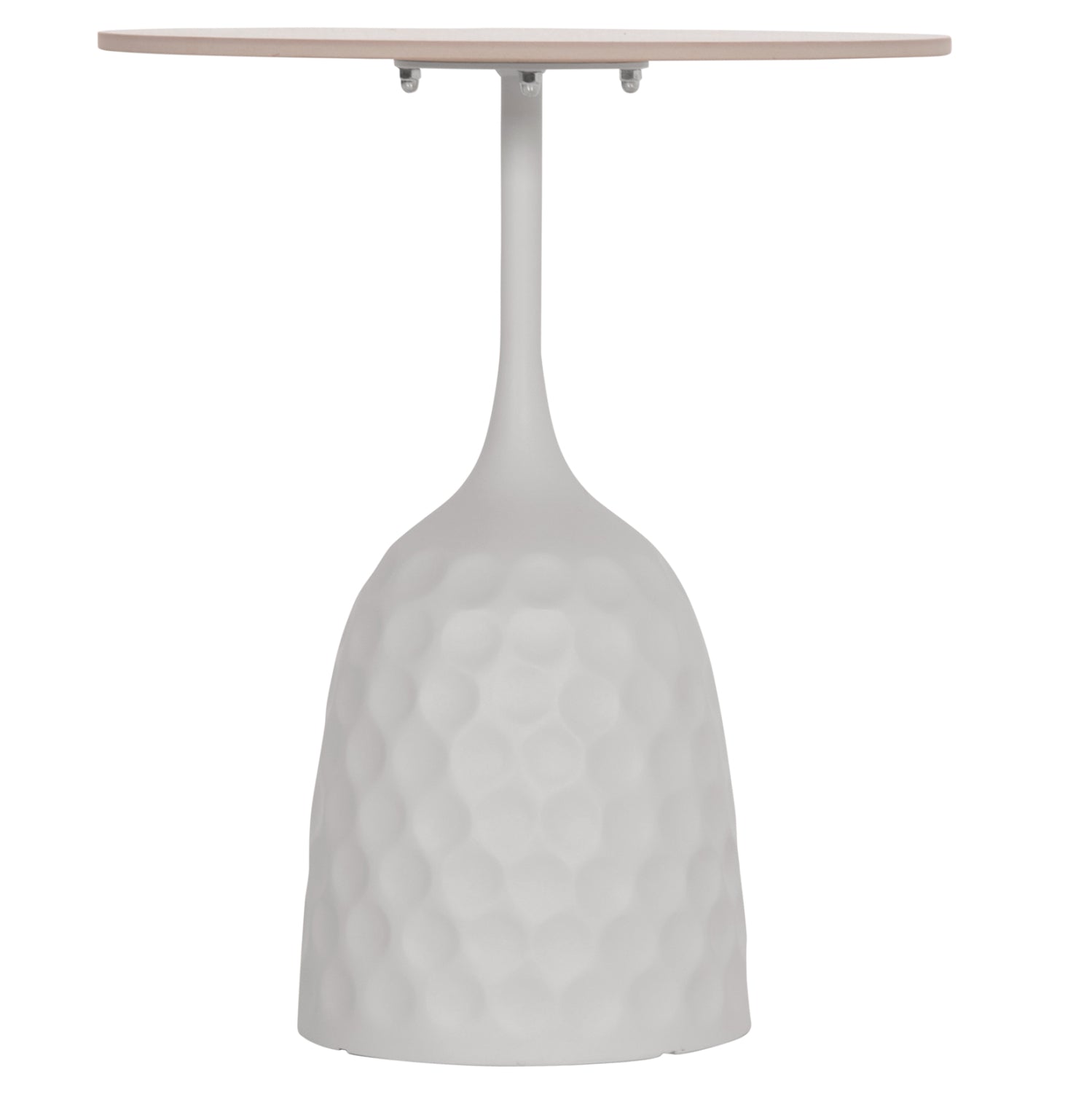 ΤΡΑΠΕΖΙ ΣΑΛΟΝΙΟΥ LONGSTEM HM18317.01 ΒΑΣΗ ΛΕΥΚΗ--SINTERED STONE CALACATA GOLD Φ50 - Pakobazaar