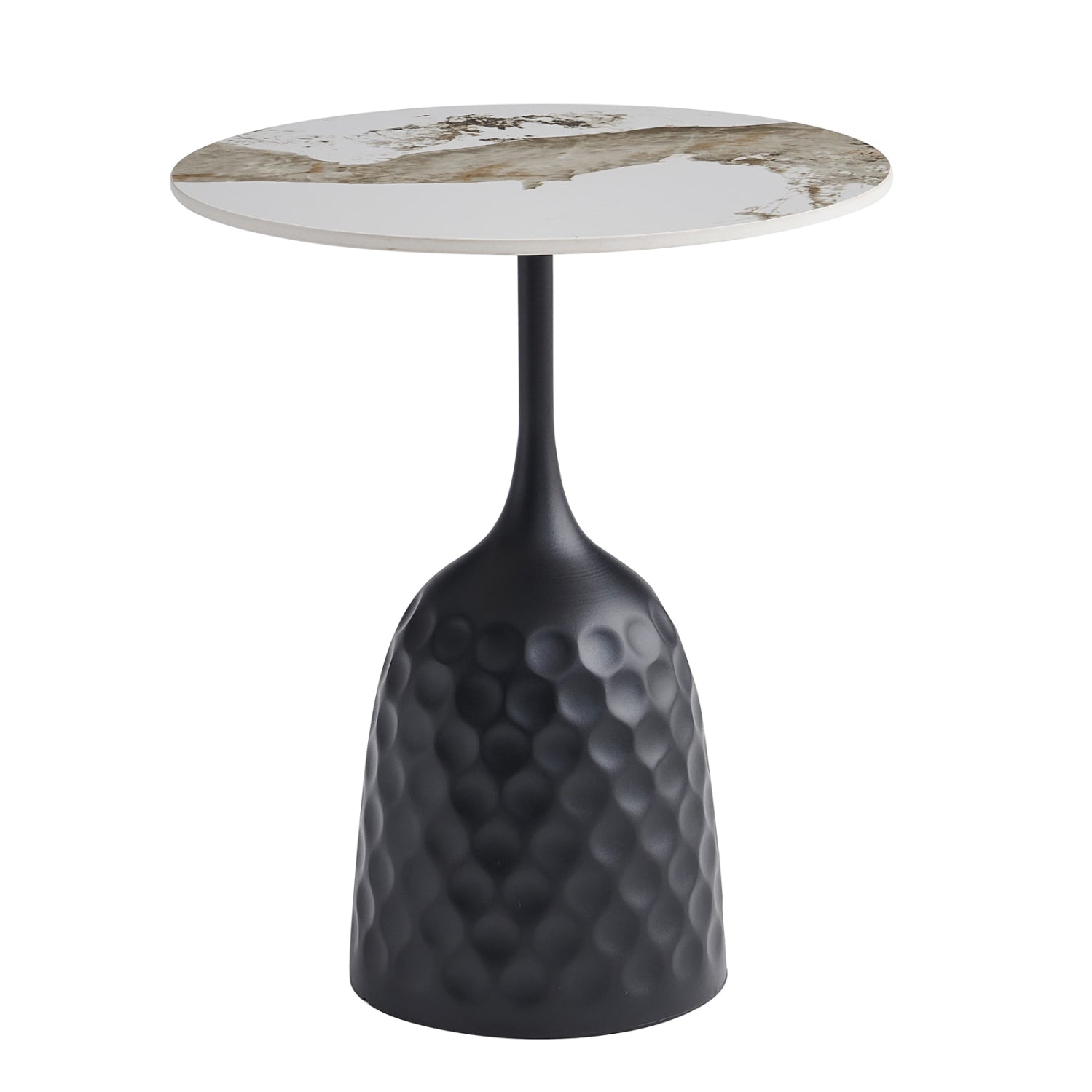 ΤΡΑΠΕΖΙ ΣΑΛΟΝΙΟΥ LONGSTEM HM18317.02 ΒΑΣΗ ΜΑΥΡΗ--SINTERED STONE PANDORA SCHEME Φ50 - Pakobazaar