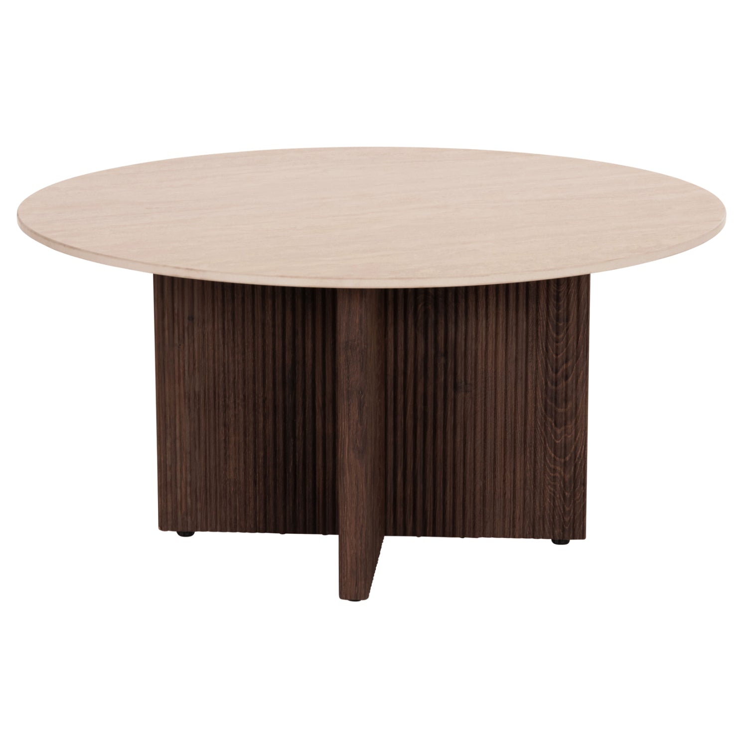 ΤΡΑΠΕΖΙ ΣΑΛΟΝΙΟΥ SKY HM18329 ΚΕΡΑΜΙΚΟ TOP ΟΨΗ ΤΡΑΒΕΡΤΙΝΑΣ-MDF ΒΑΣΗ Φ80x40Υεκ. - Pakobazaar