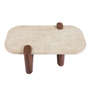 ΤΡΑΠΕΖΙ ΣΑΛΟΝΙΟΥ ARDEN HM18435 MDF TOP ΟΨΗ ΤΡΑΒΕΡΤΙΝΑΣ-MDF ΠΟΔΙΑ ΚΑΡΥΔΙ 120x60x40Υεκ - Pakobazaar
