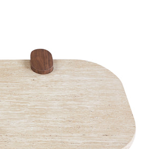 ΤΡΑΠΕΖΙ ΣΑΛΟΝΙΟΥ ARDEN HM18435 MDF TOP ΟΨΗ ΤΡΑΒΕΡΤΙΝΑΣ-MDF ΠΟΔΙΑ ΚΑΡΥΔΙ 120x60x40Υεκ - Pakobazaar