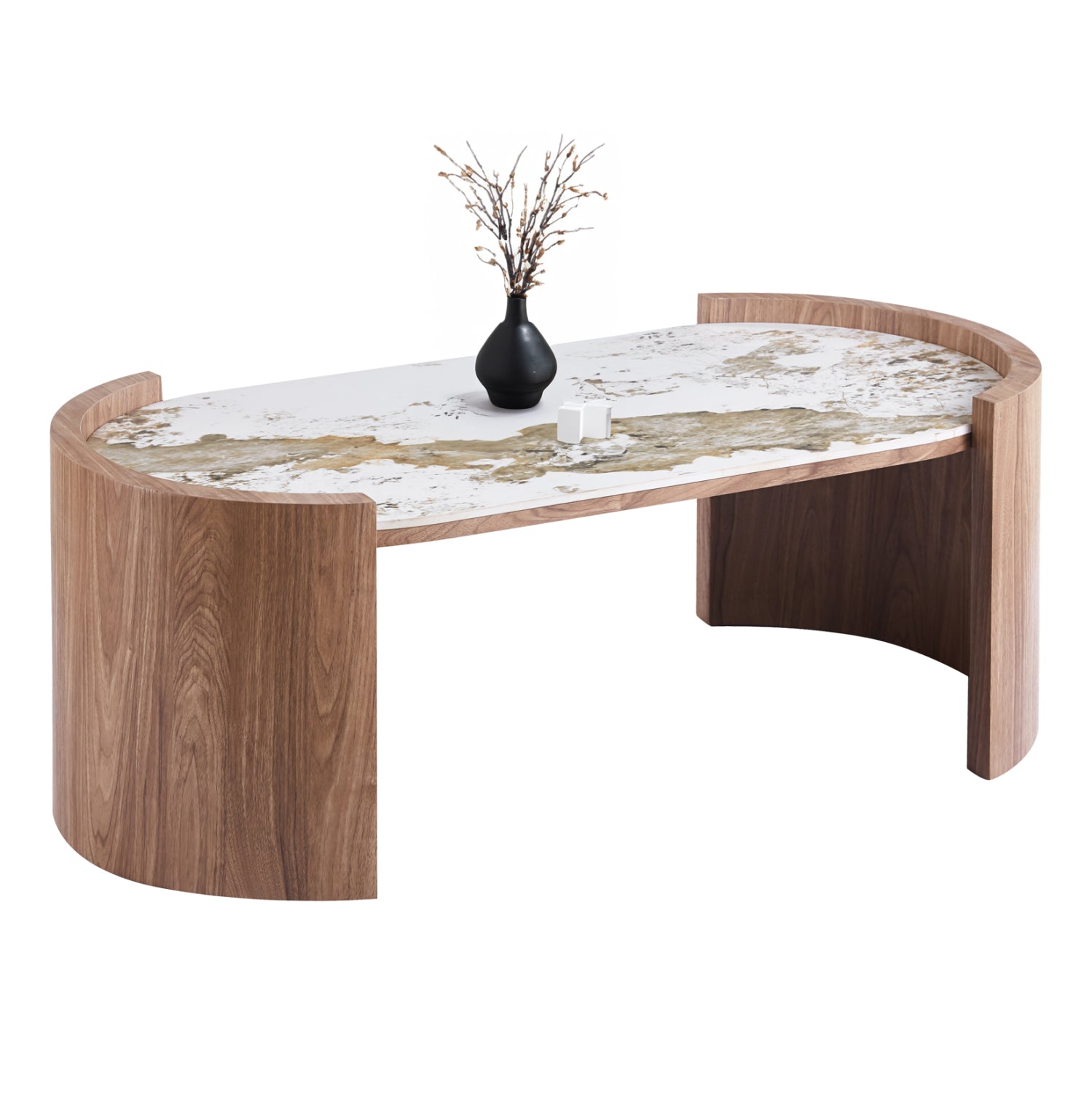 ΤΡΑΠΕΖΙ  ΣΑΛΟΝΙΟΥ MARBLEX HM18445 ΚΕΡΑΜΙΚΟ TOP PANDORA--MDF ΠΟΔΙΑ 120x60x43Υεκ - Pakobazaar