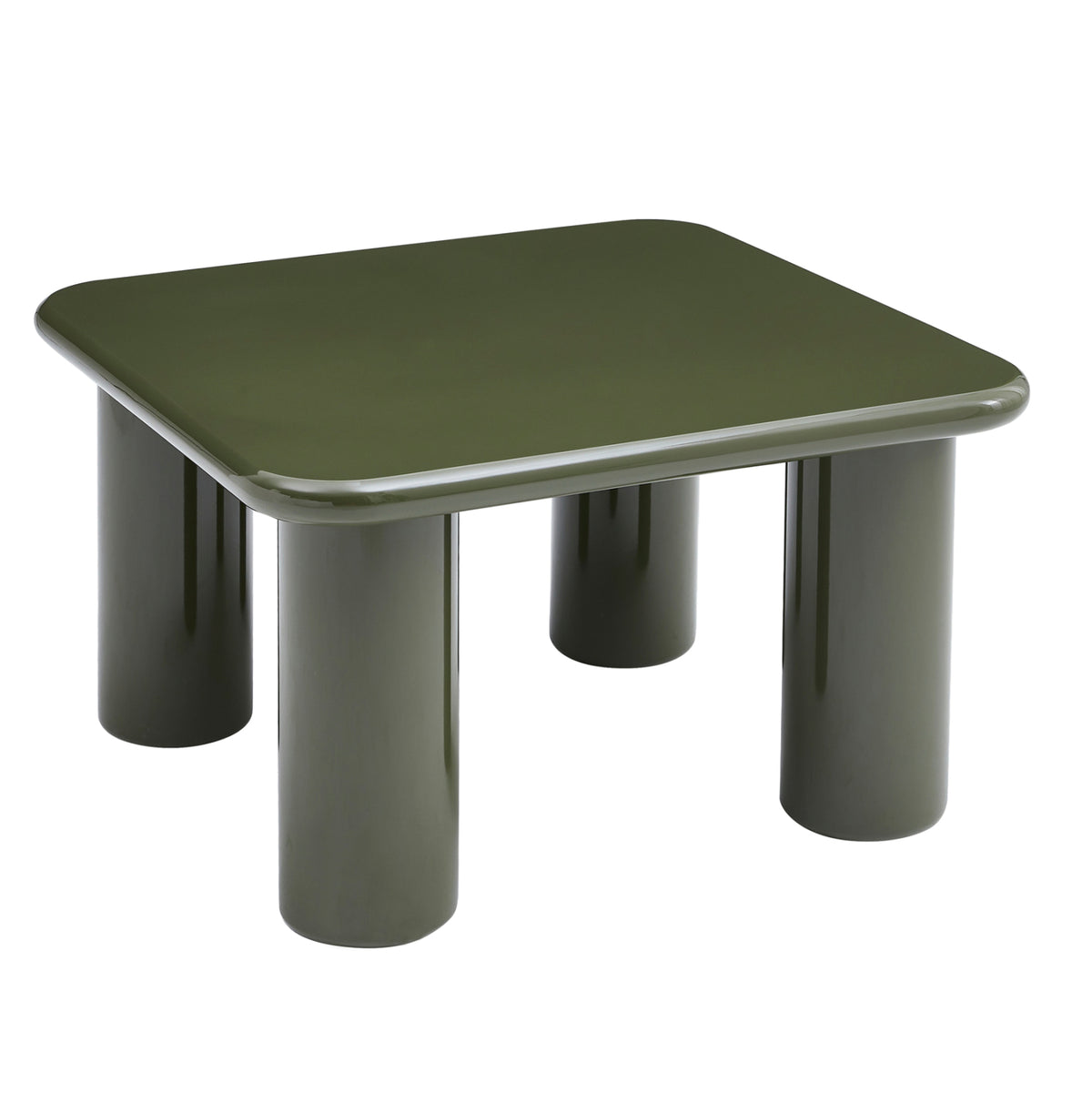 ΤΡΑΠΕΖΙ ΣΑΛΟΝΙΟΥ SOLNA HM18453.07 MDF ΣΕ GLOSSY ΠΡΑΣΙΝΟ 80x80x45Υεκ - Pakobazaar