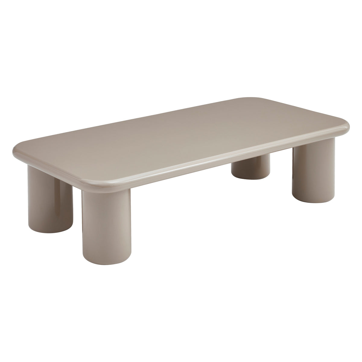 ΤΡΑΠΕΖΙ ΣΑΛΟΝΙΟΥ SOLNA HM18454.05 MDF ΣΕ GLOSSY TAUPE (ΑΝΟΙΧΤΟ ΓΚΡΙ) 120x60x31Υεκ