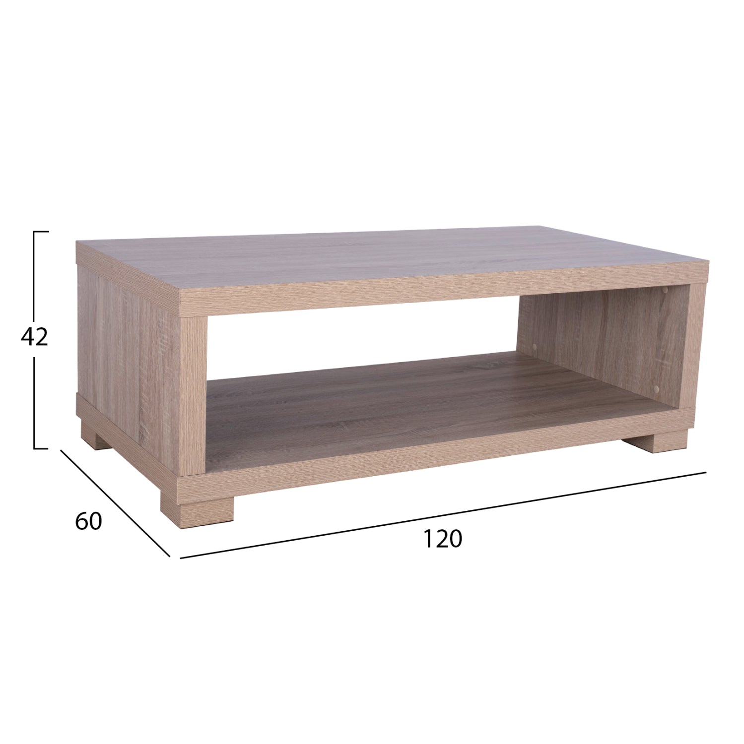 ΤΡΑΠΕΖΙ ΣΑΛΟΝΙΟΥ SALEM HM2217.02 SONAMA OAK 120Χ60Χ42Y εκ. - Pakobazaar