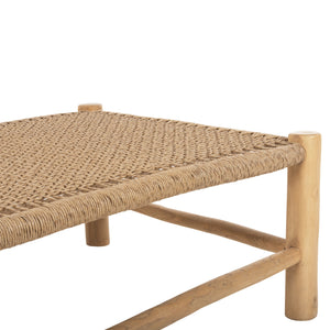 ΤΡΑΠΕΖΙ ΣΑΛΟΝΙΟΥ LONDER HM5985 ΞΥΛΟ ΤΕΑΚ- ΣΥΝΘΕΤΙΚΟ RATTAN-ΦΥΣΙΚΟ 119x79,5x41Yεκ. - Pakobazaar