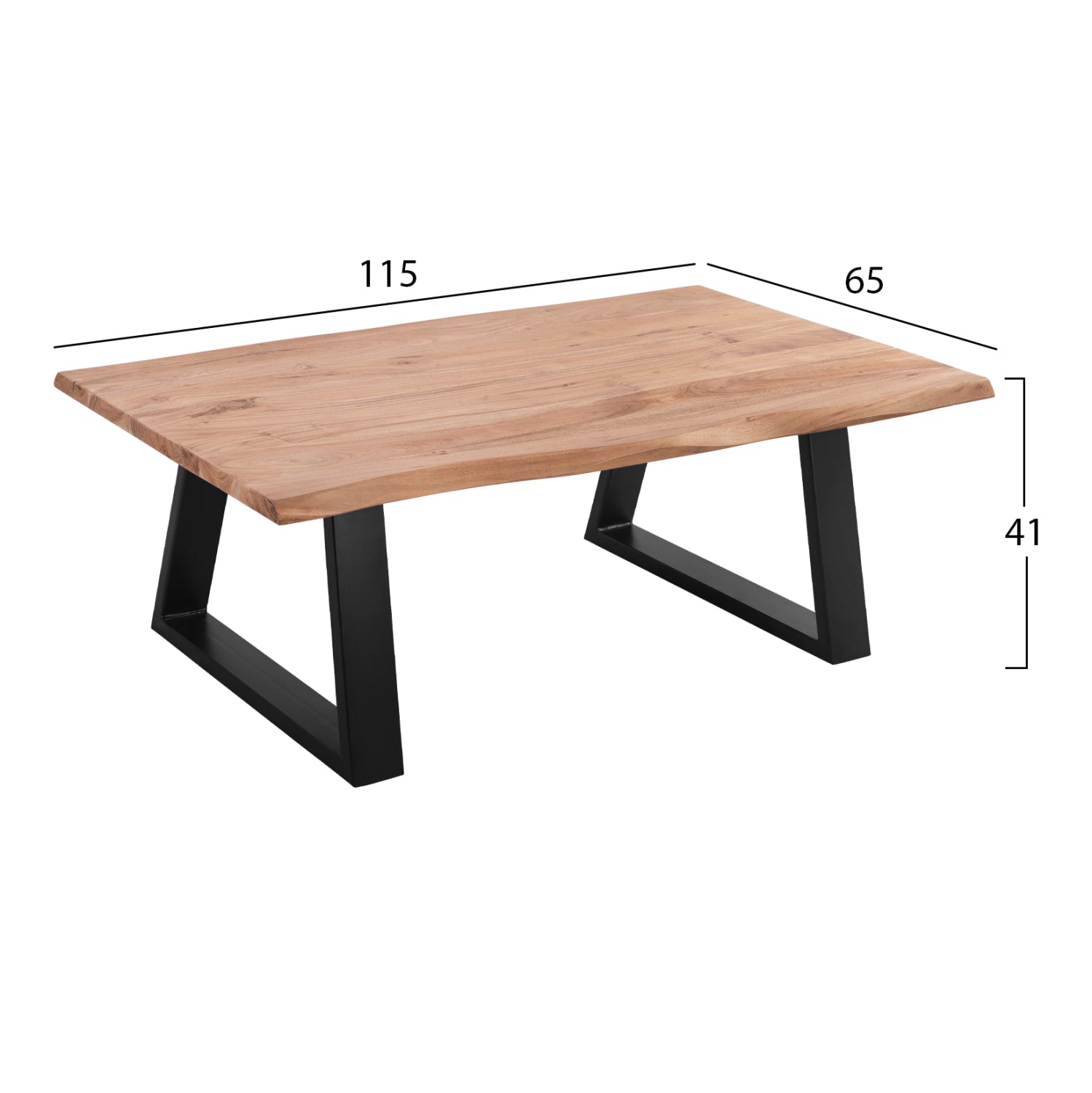 ΤΡΑΠΕΖΙ ΣΑΛΟΝΙΟΥ SOFIA SLIM HM8502.11 ΜΑΣΙΦ ΞΥΛΟ ΑΚΑΚΙΑΣ 115Χ65Χ41Υεκ. - Pakobazaar