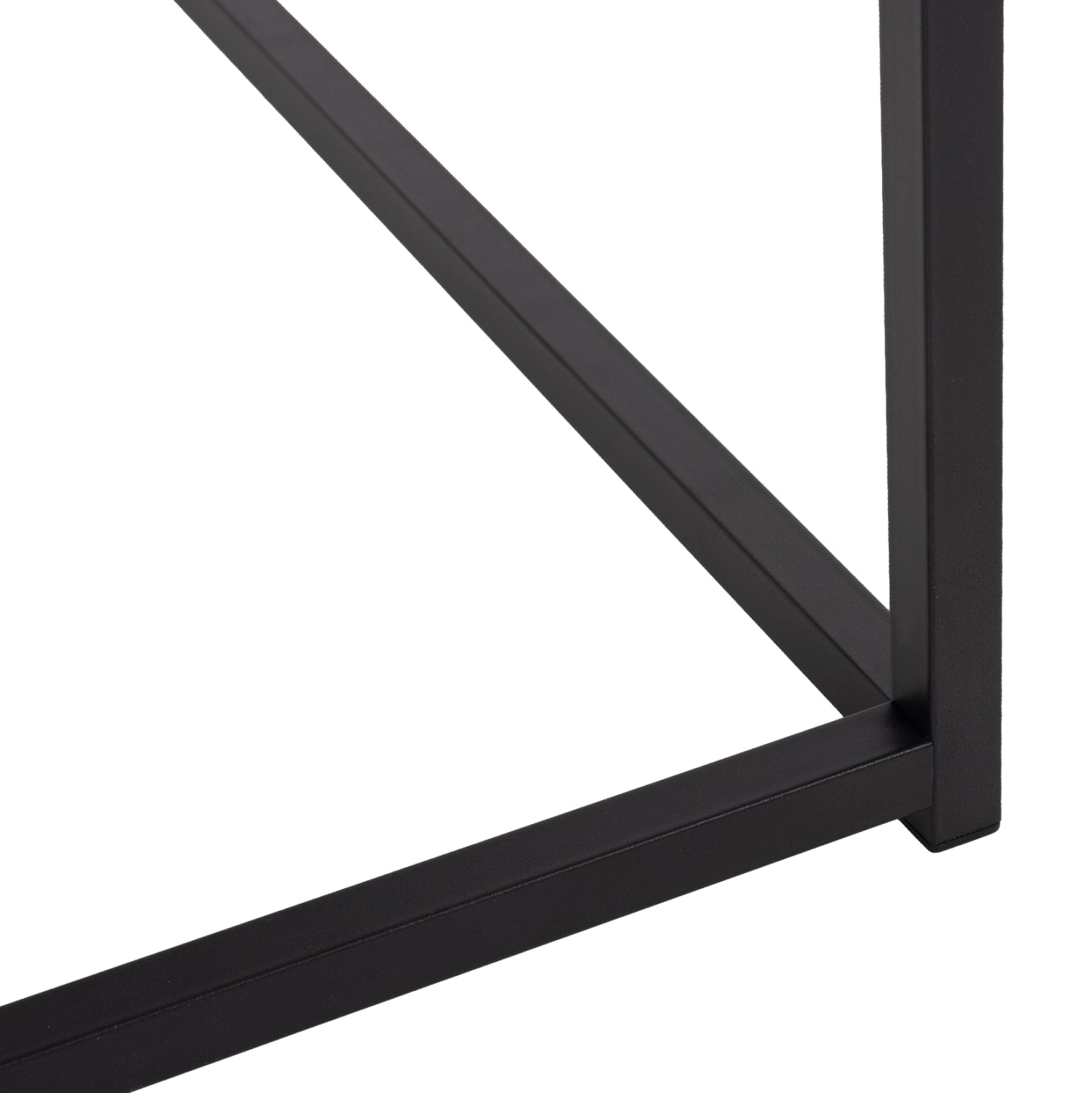 ΤΡΑΠΕΖΙ ΣΑΛΟΝΙΟΥ BRAYLEN HM8942.12 ΜΕΛΑΜΙΝΗ ΛΕΥΚΟ ΜΑΡΜΑΡΟ-ΜΑΥΡΗ ΒΑΣΗ 75x75x43Υεκ. - Pakobazaar