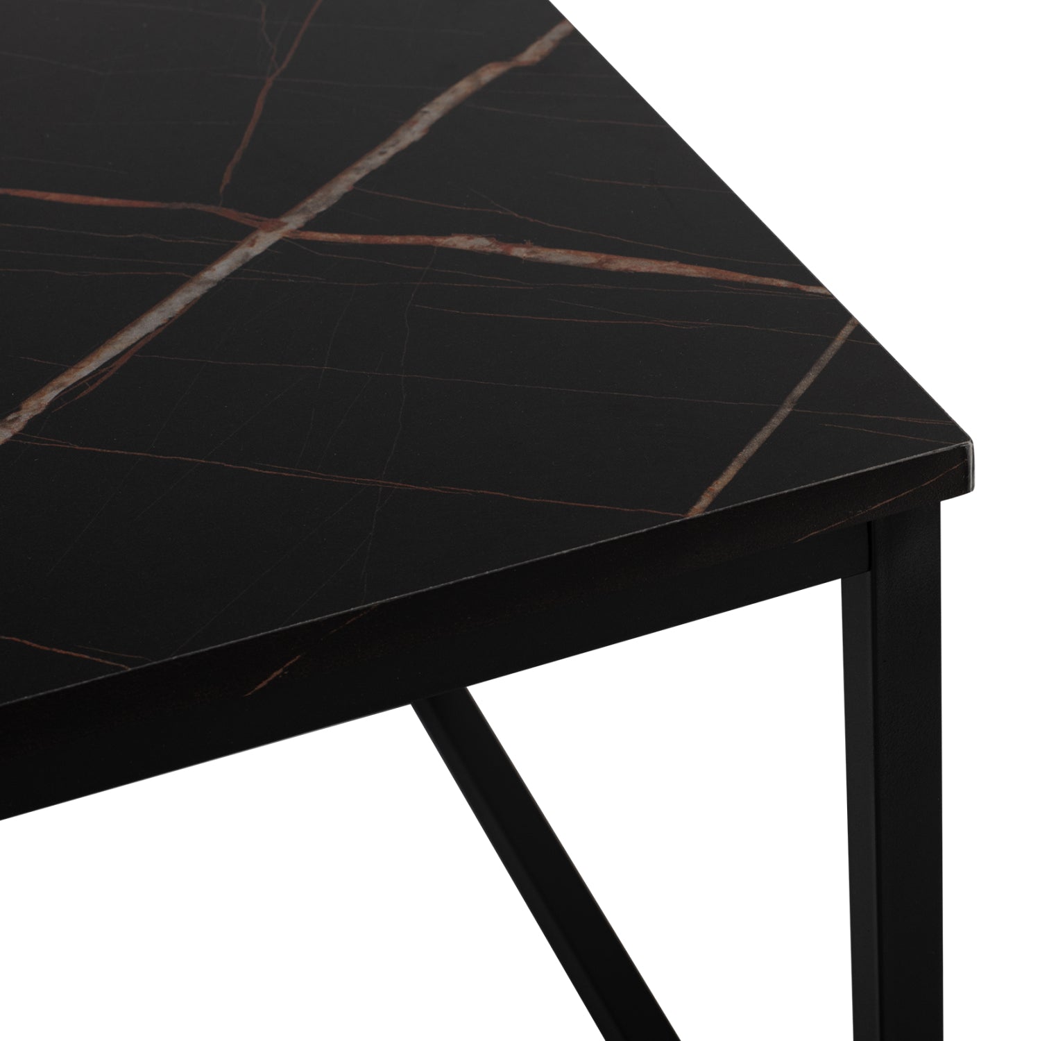 ΤΡΑΠΕΖΙ ΣΑΛΟΝΙΟΥ SAFFRON HM8975.13 ΜΕΛΑΜΙΝΗ ΜΑΥΡΟ ΜΑΡΜΑΡΟ 95Χ55Χ43Yεκ. - Pakobazaar