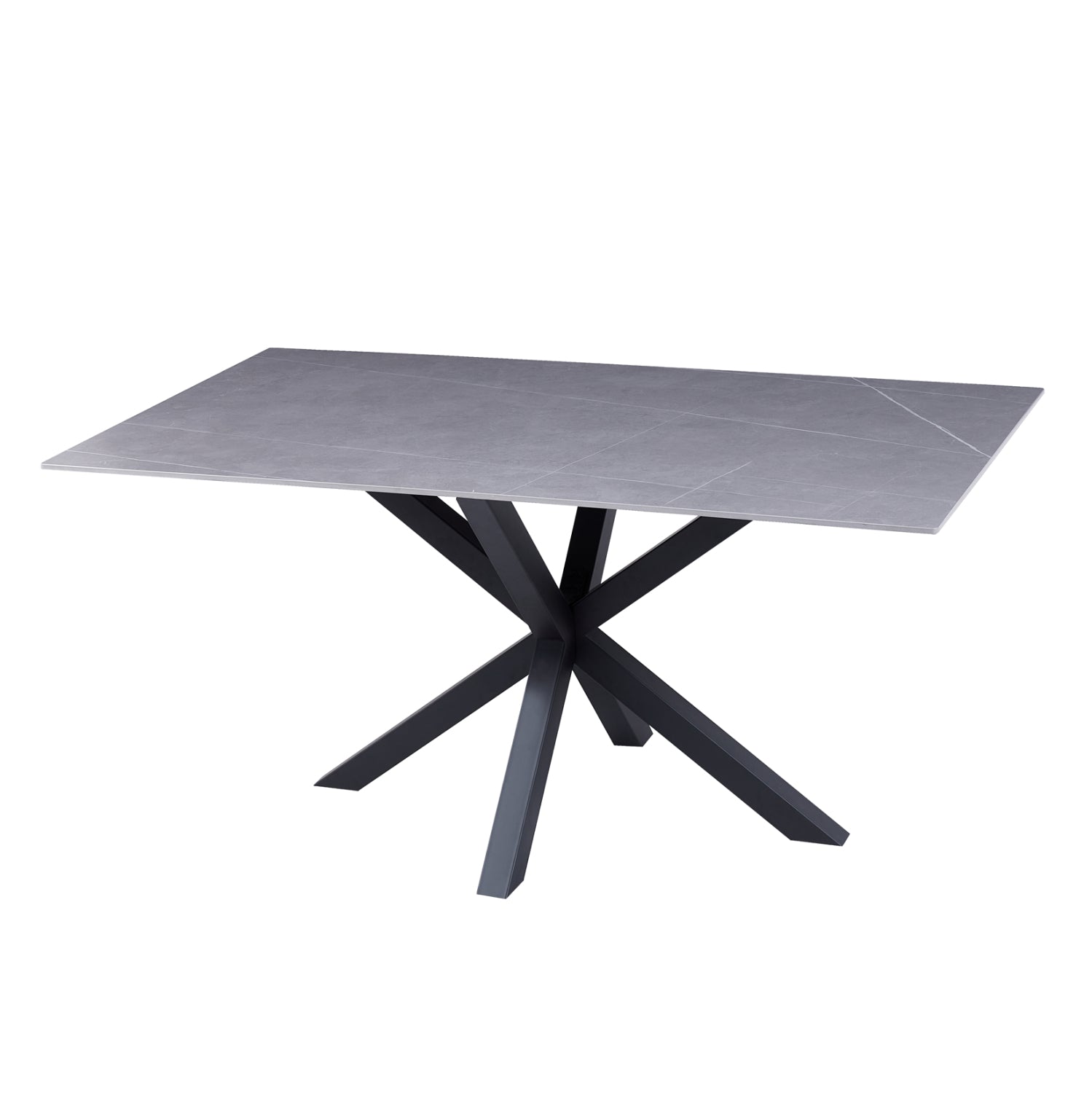 ΤΡΑΠΕΖΙ ΣΑΛΟΝΙΟΥ HM9470.05 GREY MARBLE-ΜΑΥΡΗ ΜΕΤΑΛ.ΒΑΣΗ 120x60x45,5Yεκ. - Pakobazaar