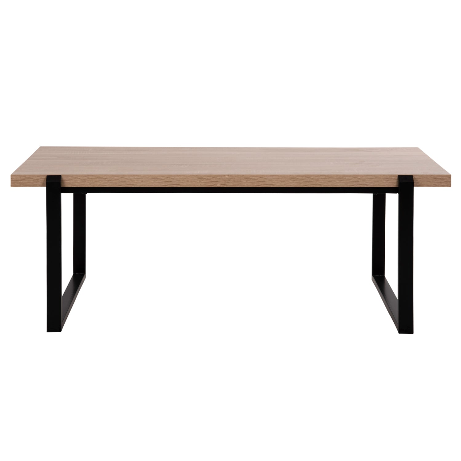 ΤΡΑΠΕΖΙ ΣΑΛΟΝΙΟΥ SHABEN HM9585.03 MDF SONOMA-ΜΑΥΡΗ ΜΕΤΑΛΛΙΚΗ ΒΑΣΗ 120x60X46Yεκ. - Pakobazaar
