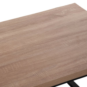 ΤΡΑΠΕΖΙ ΣΑΛΟΝΙΟΥ SHABEN HM9585.03 MDF SONOMA-ΜΑΥΡΗ ΜΕΤΑΛΛΙΚΗ ΒΑΣΗ 120x60X46Yεκ. - Pakobazaar