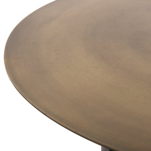 ΤΡΑΠΕΖΙ ΣΑΛΟΝΙΟΥ CUTTY HM9722 ΜΕΤΑΛΛIKO ΣΕ ΜΑΥΡΟ-ΣΚΟΥΡΟ ΧΑΛΚΙΝΟ Φ76x45,5Yεκ - Pakobazaar