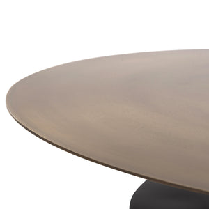 ΤΡΑΠΕΖΙ ΣΑΛΟΝΙΟΥ CUTTY HM9722 ΜΕΤΑΛΛIKO ΣΕ ΜΑΥΡΟ-ΣΚΟΥΡΟ ΧΑΛΚΙΝΟ Φ76x45,5Yεκ - Pakobazaar