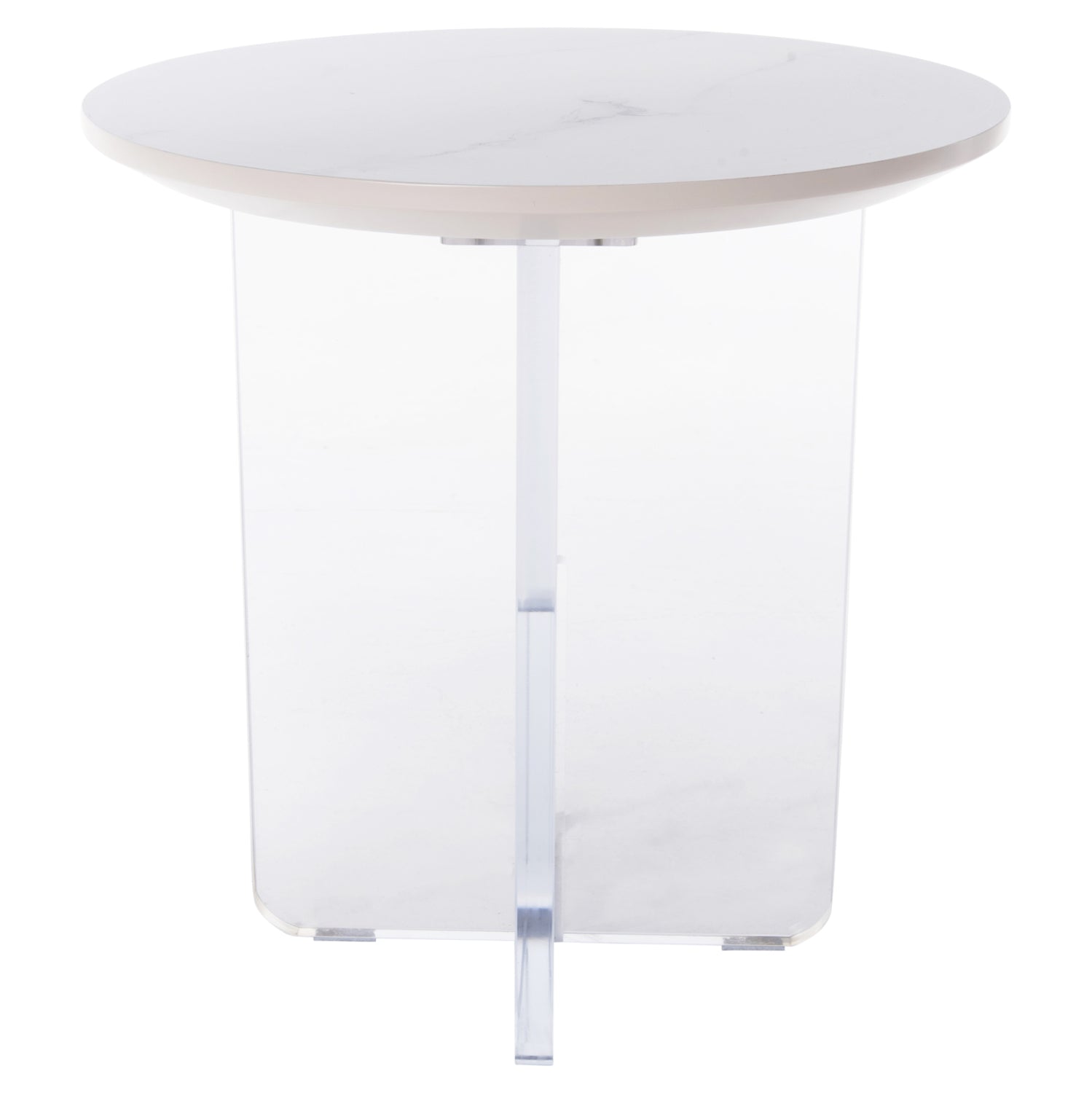 ΤΡΑΠΕΖΙ ΣΑΛΟΝΙΟΥ ACRYLON HM9779.01 HPL ΛΕΥΚΟ ΜΑΡΜΑΡΟ-ΑΚΡΥΛΙΚΟ ΠΟΔΙ Φ40x41Υεκ. - Pakobazaar