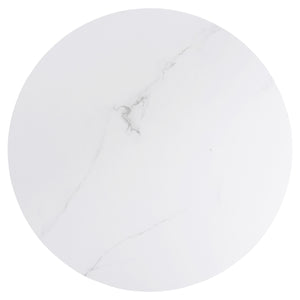 ΤΡΑΠΕΖΙ ΣΑΛΟΝΙΟΥ ACRYLON HM9779.01 HPL ΛΕΥΚΟ ΜΑΡΜΑΡΟ-ΑΚΡΥΛΙΚΟ ΠΟΔΙ Φ40x41Υεκ. - Pakobazaar