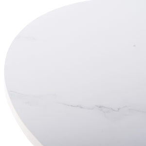 ΤΡΑΠΕΖΙ ΣΑΛΟΝΙΟΥ ACRYLON HM9779.01 HPL ΛΕΥΚΟ ΜΑΡΜΑΡΟ-ΑΚΡΥΛΙΚΟ ΠΟΔΙ Φ40x41Υεκ. - Pakobazaar