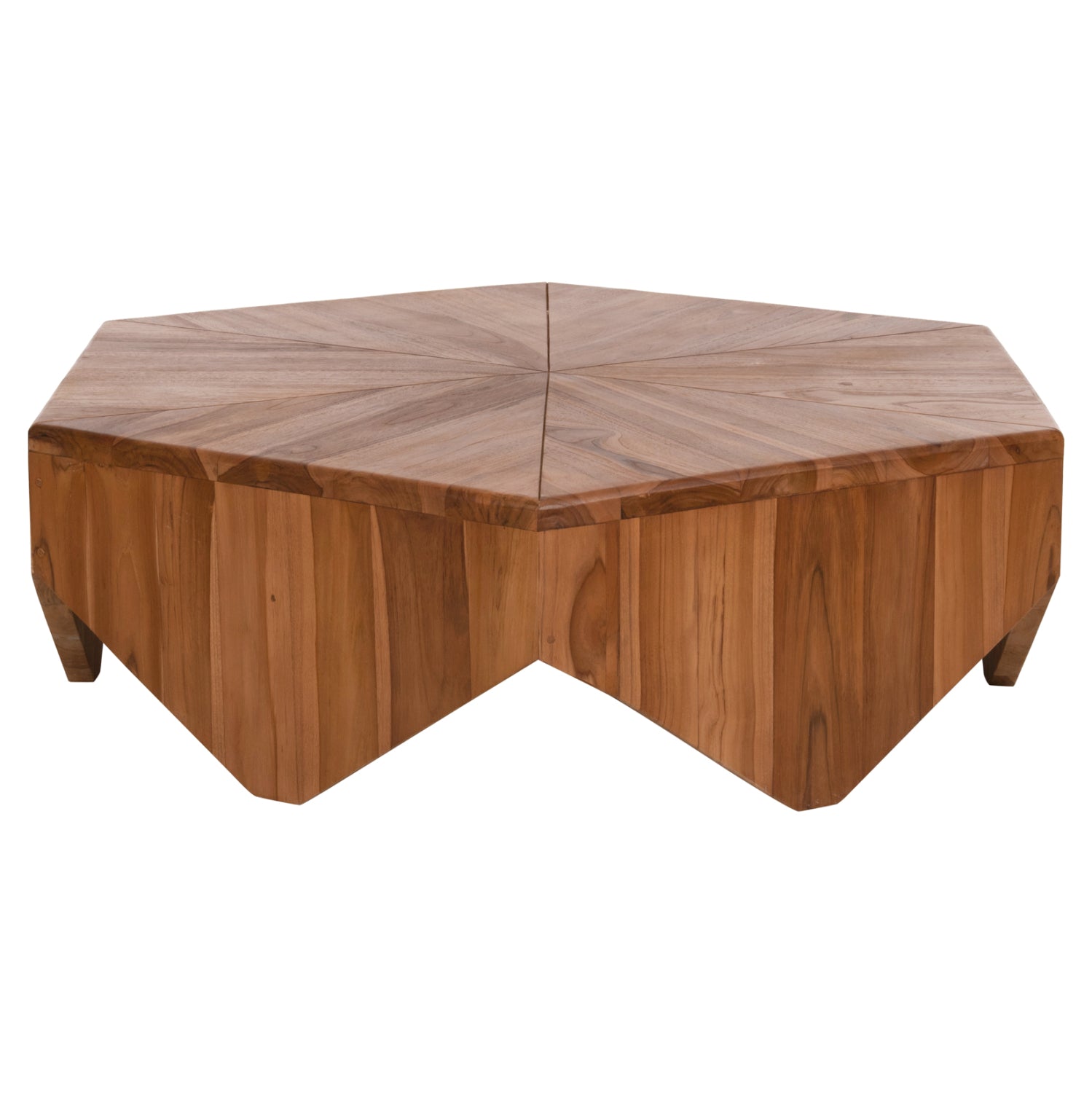 ΤΡΑΠΕΖΙ ΣΑΛΟΝΙΟΥ HEXAGON HM9790 ΞΥΛΟ ΤΕΑΚ ΣΕ ΦΥΣΙΚΟ 114x99x34Yεκ. - Pakobazaar