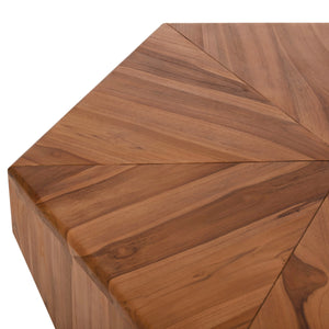 ΤΡΑΠΕΖΙ ΣΑΛΟΝΙΟΥ HEXAGON HM9790 ΞΥΛΟ ΤΕΑΚ ΣΕ ΦΥΣΙΚΟ 114x99x34Yεκ. - Pakobazaar