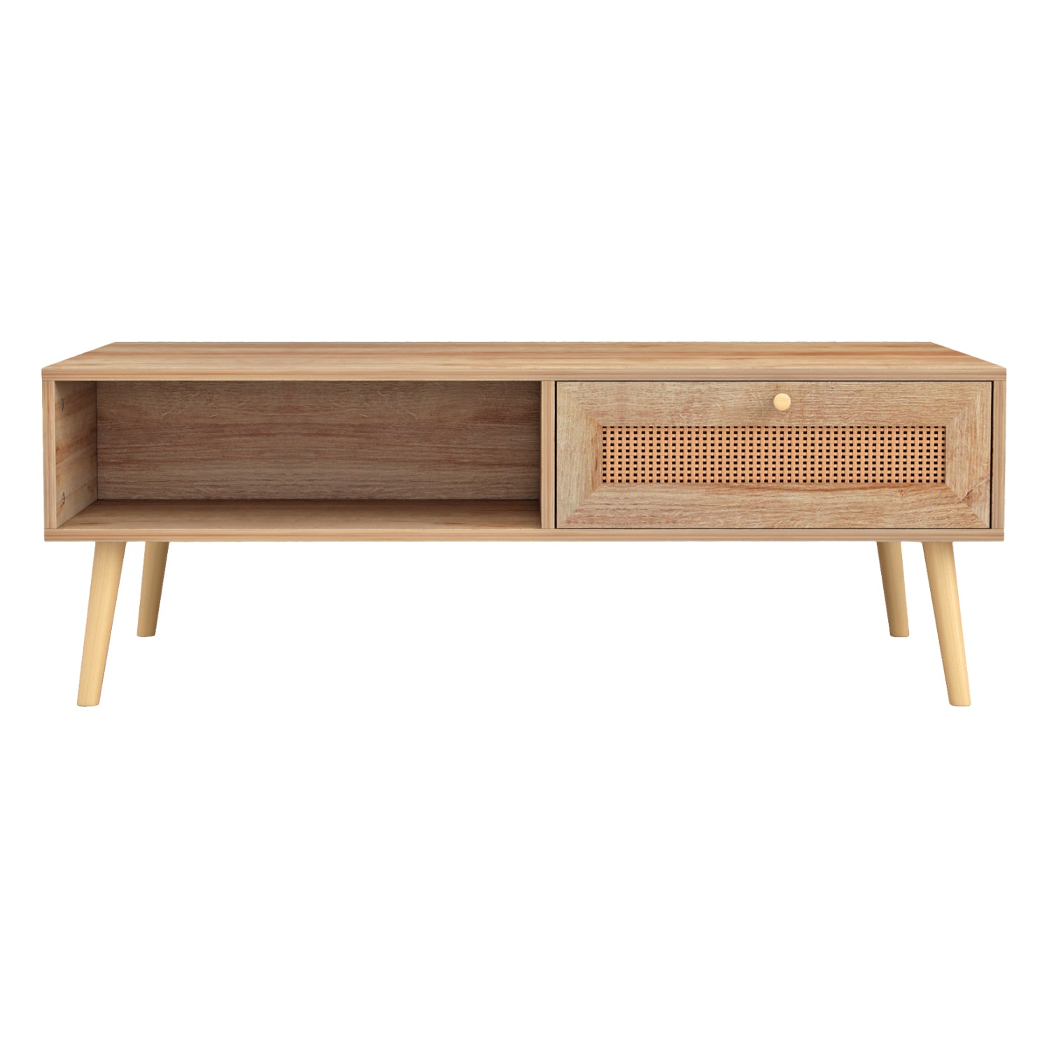 ΤΡΑΠΕΖΙ ΣΑΛΟΝΙΟΥ ΜΕΛΑΜΙΝΗΣ COLM RATTAN HM9224.11 ΣΕ ΦΥΣΙΚΟ ΧΡΩΜΑ 110x59x39,5Yεκ. - Pakobazaar