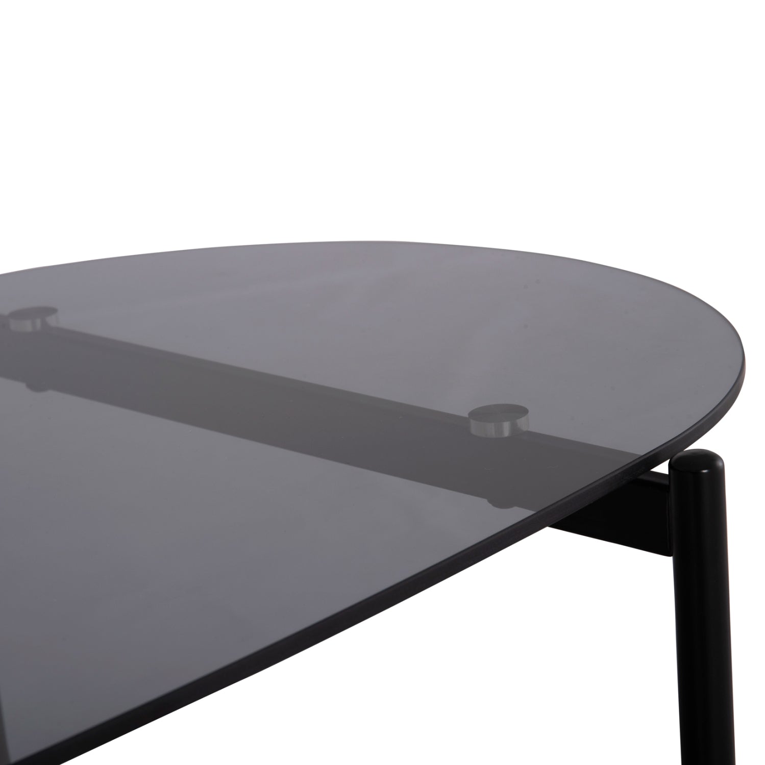 ΤΡΑΠΕΖΙ ΣΑΛΟΝΙΟΥ ΟΒΑΛ KITTY HM18040 ΓΥΑΛΙ ΦΙΜΕ TOP-GREY MARBLE ΜΕΛΑΜΙΝΗ 110x50x43Υεκ - Pakobazaar