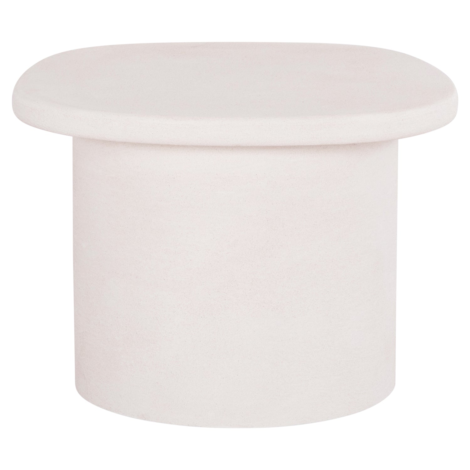 ΤΡΑΠΕΖΙ ΣΑΛΟΝΙΟΥ ΟΒΑΛ ΣΕΙΡΑ SANTORINI HM18054 MDF ΣΕ ΥΠΟΛΕΥΚΟ ΧΡΩΜΑ 54x54,5x40Υεκ - Pakobazaar