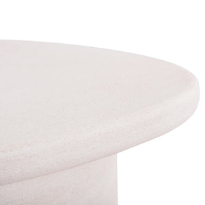 ΤΡΑΠΕΖΙ ΣΑΛΟΝΙΟΥ ΟΒΑΛ ΣΕΙΡΑ SANTORINI HM18054 MDF ΣΕ ΥΠΟΛΕΥΚΟ ΧΡΩΜΑ 54x54,5x40Υεκ - Pakobazaar
