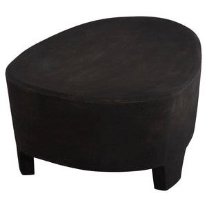 ΤΡΑΠΕΖΙ ΣΑΛΟΝΙΟΥ ΟΒΑΛ ΣΕΙΡΑ SANTORINI HM18066 MDF ΣΕ ΜΑΥΡΟ ΧΡΩΜΑ 100x60x33Υεκ. - Pakobazaar