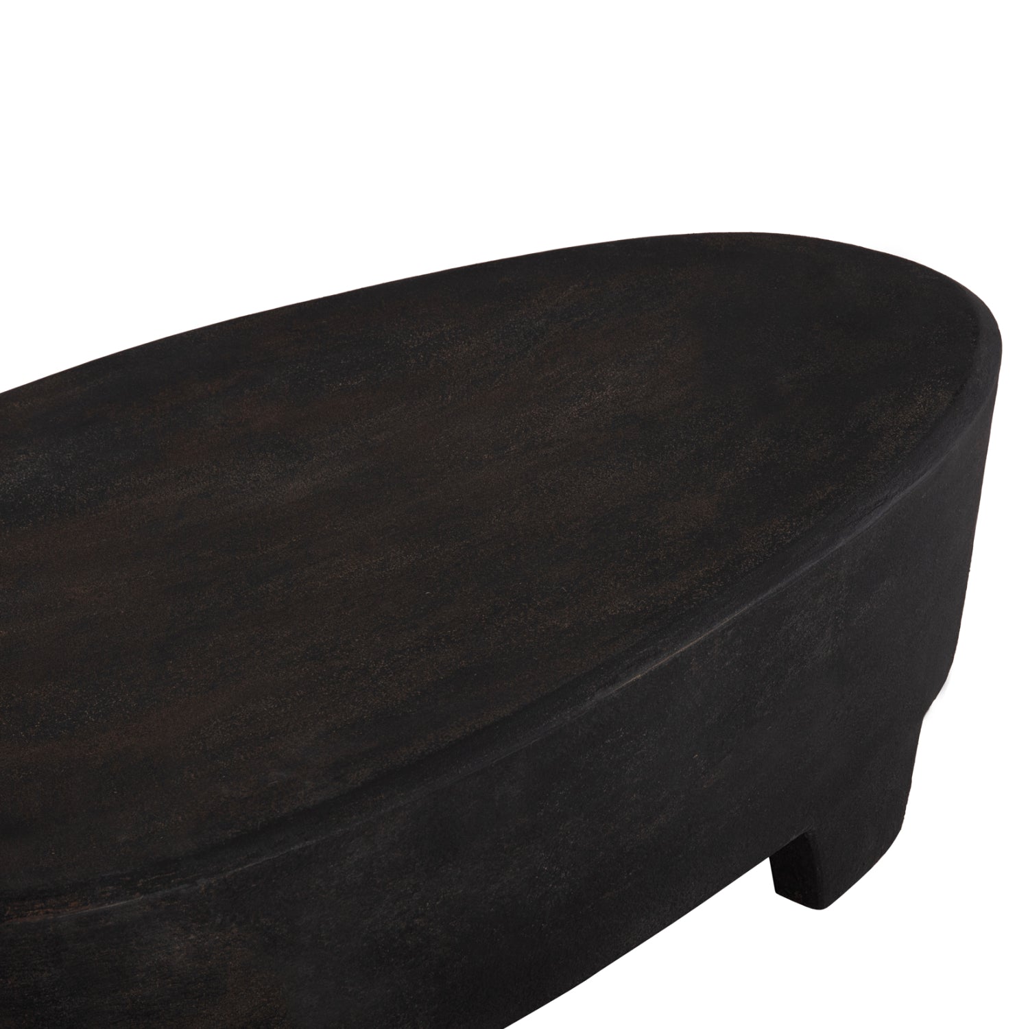 ΤΡΑΠΕΖΙ ΣΑΛΟΝΙΟΥ ΟΒΑΛ ΣΕΙΡΑ SANTORINI HM18066 MDF ΣΕ ΜΑΥΡΟ ΧΡΩΜΑ 100x60x33Υεκ. - Pakobazaar