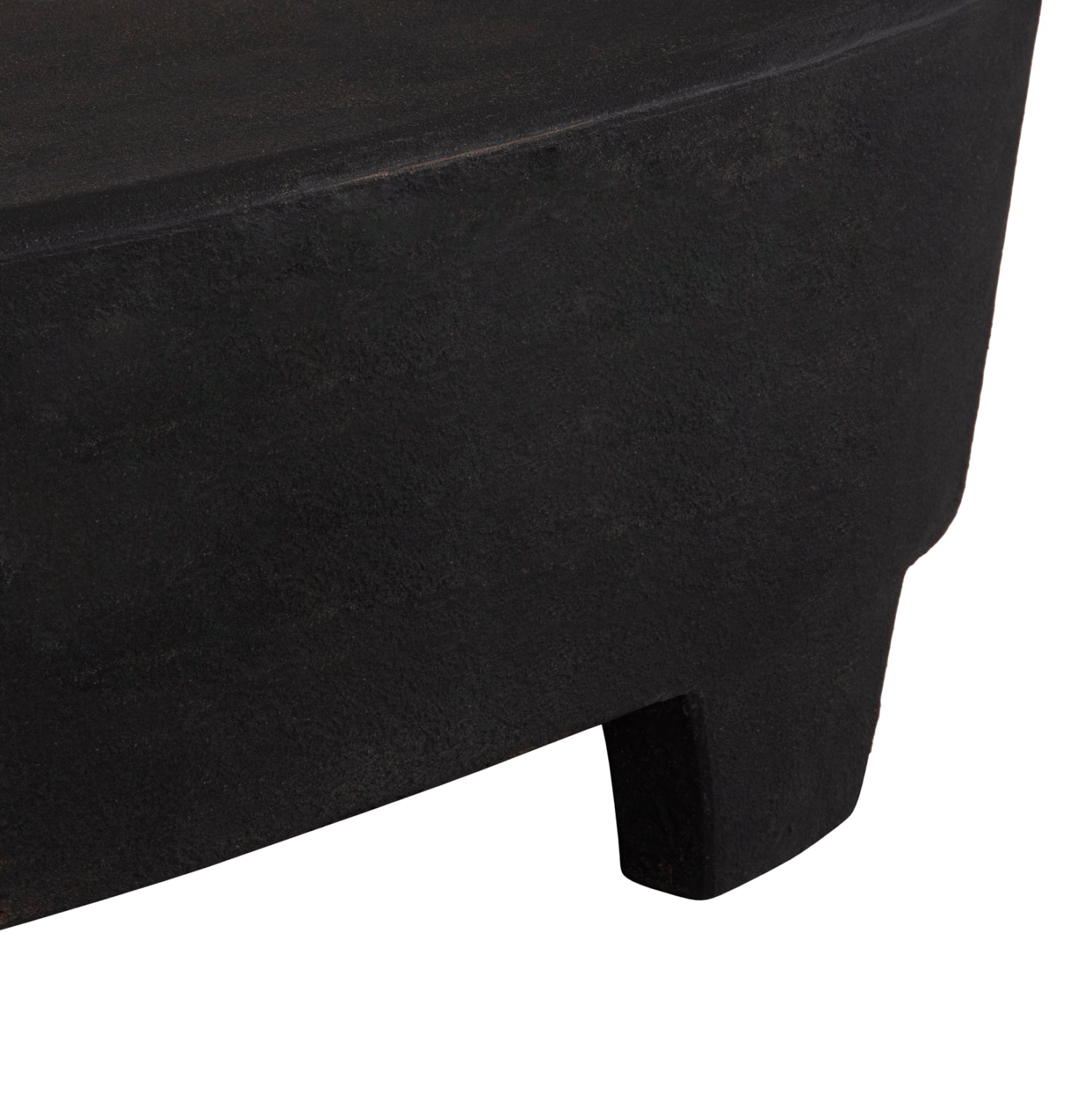 ΤΡΑΠΕΖΙ ΣΑΛΟΝΙΟΥ ΟΒΑΛ ΣΕΙΡΑ SANTORINI HM18066 MDF ΣΕ ΜΑΥΡΟ ΧΡΩΜΑ 100x60x33Υεκ. - Pakobazaar