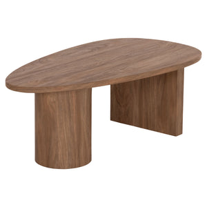 ΤΡΑΠΕΖΙ ΣΑΛΟΝΙΟΥ ΟΒΑΛ ALPER HM18327 MDF ΣΕ SONAMA ΧΡΩΜΑ 110x60x40Υεκ - Pakobazaar