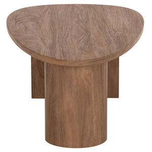 ΤΡΑΠΕΖΙ ΣΑΛΟΝΙΟΥ ΟΒΑΛ ALPER HM18327 MDF ΣΕ SONAMA ΧΡΩΜΑ 110x60x40Υεκ - Pakobazaar