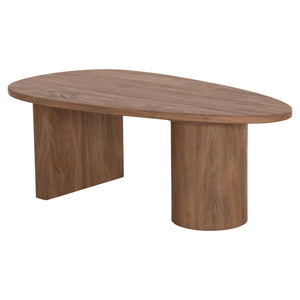 ΤΡΑΠΕΖΙ ΣΑΛΟΝΙΟΥ ΟΒΑΛ ALPER HM18327 MDF ΣΕ SONAMA ΧΡΩΜΑ 110x60x40Υεκ - Pakobazaar