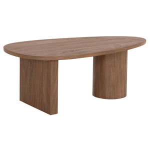 ΤΡΑΠΕΖΙ ΣΑΛΟΝΙΟΥ ΟΒΑΛ ALPER HM18327 MDF ΣΕ SONAMA ΧΡΩΜΑ 110x60x40Υεκ - Pakobazaar
