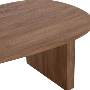 ΤΡΑΠΕΖΙ ΣΑΛΟΝΙΟΥ ΟΒΑΛ ALPER HM18327 MDF ΣΕ SONAMA ΧΡΩΜΑ 110x60x40Υεκ - Pakobazaar
