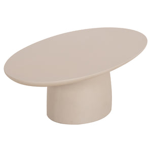 ΤΡΑΠΕΖΙ ΣΑΛΟΝΙΟΥ FIBER CEMENT ΟΒΑΛ BRECCAN HM6594.02 ΜΠΕΖ 130x70x42Υεκ - Pakobazaar