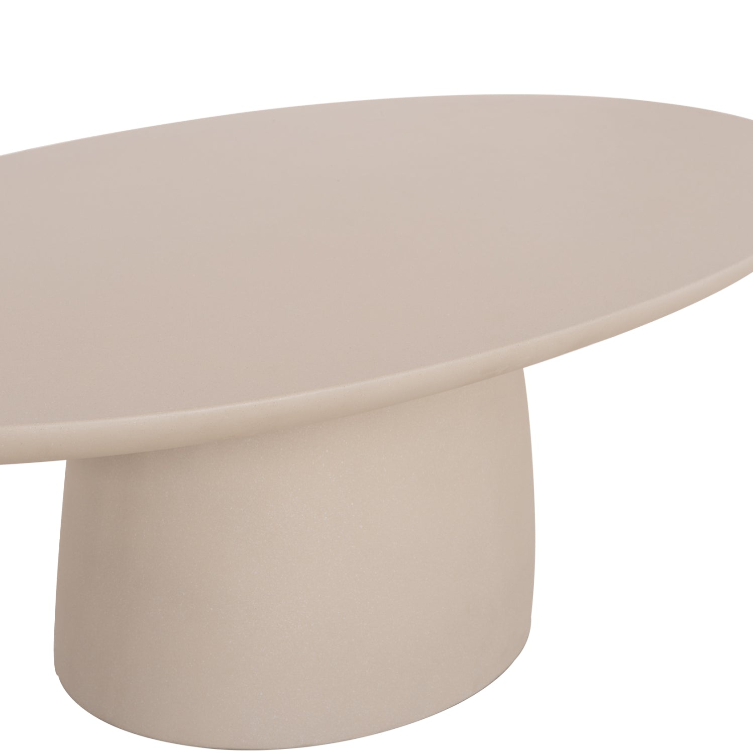 ΤΡΑΠΕΖΙ ΣΑΛΟΝΙΟΥ FIBER CEMENT ΟΒΑΛ BRECCAN HM6594.02 ΜΠΕΖ 130x70x42Υεκ - Pakobazaar