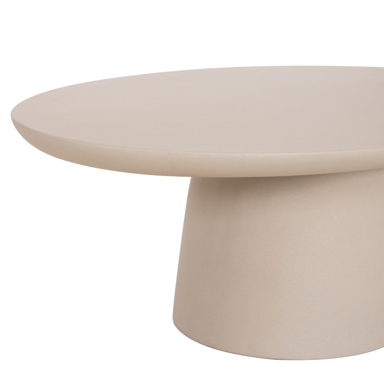 ΤΡΑΠΕΖΙ ΣΑΛΟΝΙΟΥ FIBER CEMENT ΟΒΑΛ BRECCAN HM6594.02 ΜΠΕΖ 130x70x42Υεκ - Pakobazaar