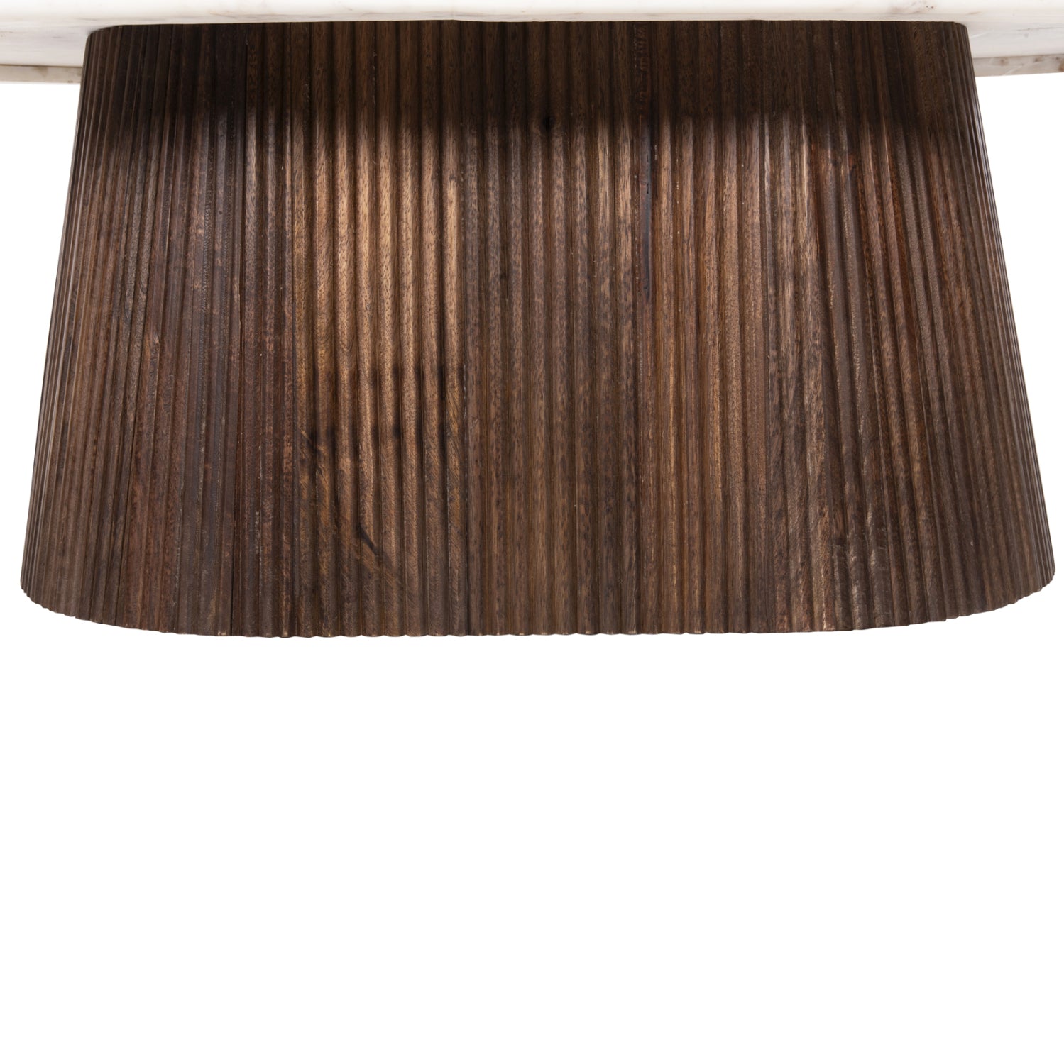 ΤΡΑΠΕΖΙ ΣΑΛΟΝΙΟΥ ΟΒΑΛ PURGER HM9716 ΜΑΣΙΦ MANGO-ΛΕΥΚΟ ΜΑΡΜΑΡΟ 120x70x38Υεκ. - Pakobazaar