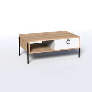 ΤΡΑΠΕΖΙ ΣΑΛΟΝΙΟΥ SONAMA ΛΕΥΚΟ HM9247.01 90x56x37,6 εκ. - Pakobazaar