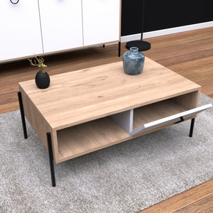 ΤΡΑΠΕΖΙ ΣΑΛΟΝΙΟΥ SONAMA ΛΕΥΚΟ HM9247.01 90x56x37,6 εκ. - Pakobazaar