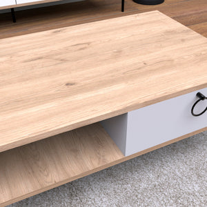 ΤΡΑΠΕΖΙ ΣΑΛΟΝΙΟΥ SONAMA ΛΕΥΚΟ HM9247.01 90x56x37,6 εκ. - Pakobazaar