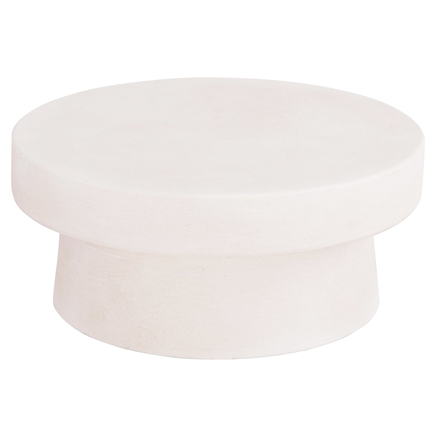 ΤΡΑΠΕΖΙ ΣΑΛΟΝΙΟΥ ΣΤΡΟΓΓΥΛΟ ΣΕΙΡΑ SANTORINI HM18050 MDF ΣΕ ΥΠΟΛΕΥΚΟ ΧΡΩΜΑ Φ80x35Υεκ. - Pakobazaar