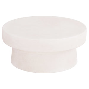 ΤΡΑΠΕΖΙ ΣΑΛΟΝΙΟΥ ΣΤΡΟΓΓΥΛΟ ΣΕΙΡΑ SANTORINI HM18050 MDF ΣΕ ΥΠΟΛΕΥΚΟ ΧΡΩΜΑ Φ80x35Υεκ. - Pakobazaar