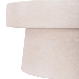 ΤΡΑΠΕΖΙ ΣΑΛΟΝΙΟΥ ΣΤΡΟΓΓΥΛΟ ΣΕΙΡΑ SANTORINI HM18050 MDF ΣΕ ΥΠΟΛΕΥΚΟ ΧΡΩΜΑ Φ80x35Υεκ. - Pakobazaar