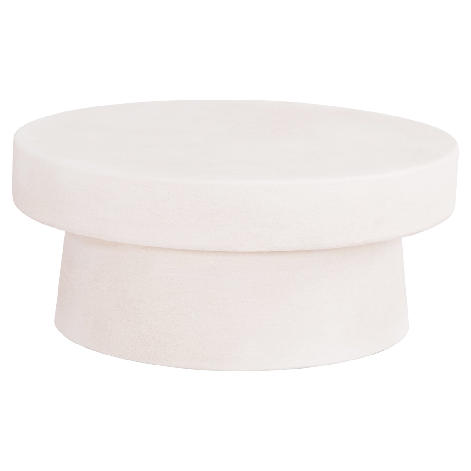 ΤΡΑΠΕΖΙ ΣΑΛΟΝΙΟΥ ΣΤΡΟΓΓΥΛΟ ΣΕΙΡΑ SANTORINI HM18050 MDF ΣΕ ΥΠΟΛΕΥΚΟ ΧΡΩΜΑ Φ80x35Υεκ. - Pakobazaar